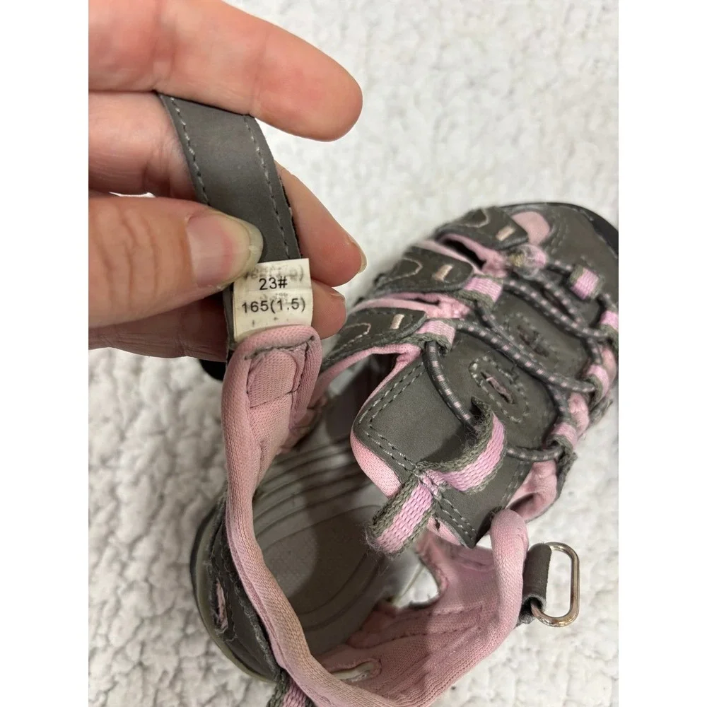Hobibear 7 Toddler‎ Gray Pink Sport Sandals Girls Shoes Athleisure Casual Casual